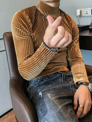 Load image into Gallery viewer, Velvet Turtleneck T-Shirt