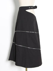 Load image into Gallery viewer, Loose Denim Skirt W/ Zipper