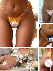 Load image into Gallery viewer, Crochet Flower Bikini