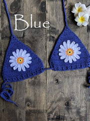 Load image into Gallery viewer, Crochet Flower Bikini