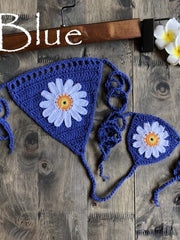 Load image into Gallery viewer, Crochet Flower Bikini