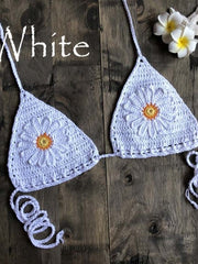 Load image into Gallery viewer, Crochet Flower Bikini