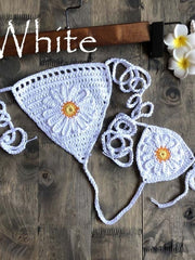 Load image into Gallery viewer, Crochet Flower Bikini