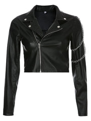 Load image into Gallery viewer, Faux Leather Jacket