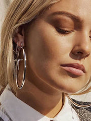 Load image into Gallery viewer, Oversized Hoop Earrings