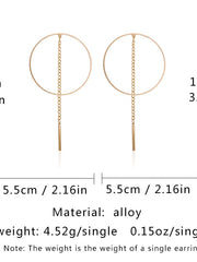 Load image into Gallery viewer, Tassel Pendant Hoop Earrings