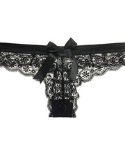 Load image into Gallery viewer, Floral Lace Panties W/ Bow