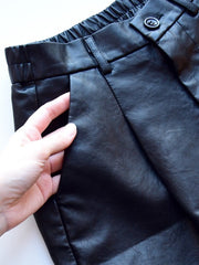 Load image into Gallery viewer, Faux Leather Shorts