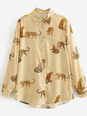 Load image into Gallery viewer, Long Sleeve Animal Print Shirt