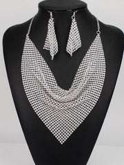 Load image into Gallery viewer, Rhinestone Necklaces & Earrings