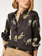 Load image into Gallery viewer, Long Sleeve Animal Print Shirt