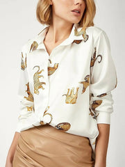 Load image into Gallery viewer, Long Sleeve Animal Print Shirt