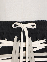 Load image into Gallery viewer, Laced Patchwork Skirt