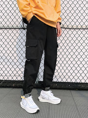 Load image into Gallery viewer, Men's Side Pockets Cargo Pants