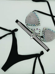 Load image into Gallery viewer, Rhinestone Bikini