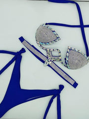 Load image into Gallery viewer, Rhinestone Bikini