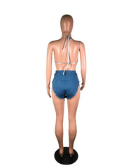 Load image into Gallery viewer, Two Piece Denim Set