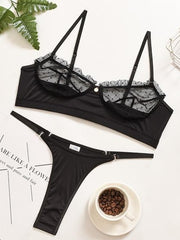 Load image into Gallery viewer, Ruffle Lace Lingerie Set