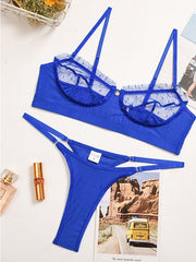 Load image into Gallery viewer, Ruffle Lace Lingerie Set