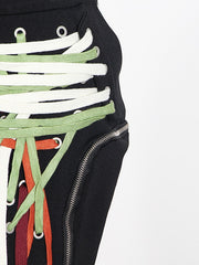 Load image into Gallery viewer, Patchwork Laced Skirt