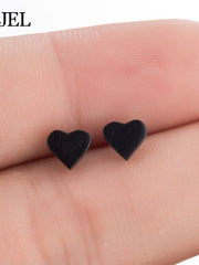 Load image into Gallery viewer, Black Steel Earrings