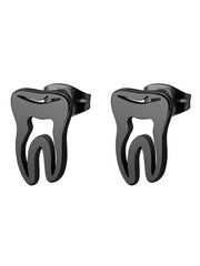 Load image into Gallery viewer, Black Steel Earrings