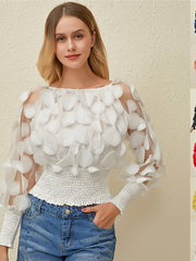 Load image into Gallery viewer, Sheer Top With Dot