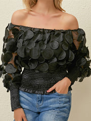 Load image into Gallery viewer, Sheer Top With Dot