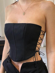 Load image into Gallery viewer, Side Lace-Up Bustier