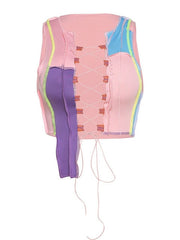 Load image into Gallery viewer, Patchwork Crop Top