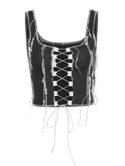 Load image into Gallery viewer, Patchwork Crop Top