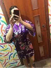 Load image into Gallery viewer, Floral Print Kimono Robe
