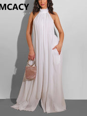 Load image into Gallery viewer, Backless Loose Jumpsuits