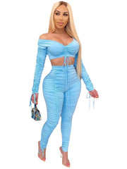 Load image into Gallery viewer, Ruched Two Piece Set