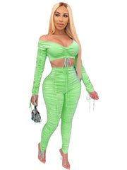 Load image into Gallery viewer, Ruched Two Piece Set