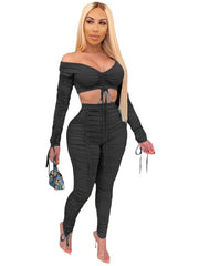 Load image into Gallery viewer, Ruched Two Piece Set