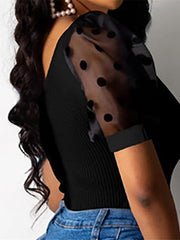 Load image into Gallery viewer, Sheer Sleeve Blouse