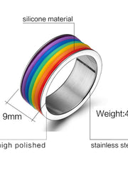 Load image into Gallery viewer, Rainbow Color Ring