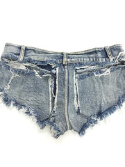 Load image into Gallery viewer, Ripped Denim Booty Shorts