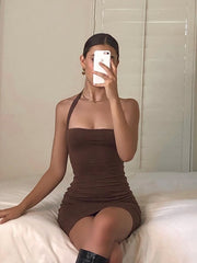 Load image into Gallery viewer, Tube Halter Bodycon Dress