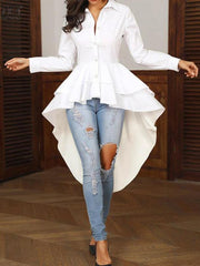 Load image into Gallery viewer, Ruffled Long Sleeve Top