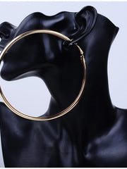 Load image into Gallery viewer, Oversized Hoop Earrings