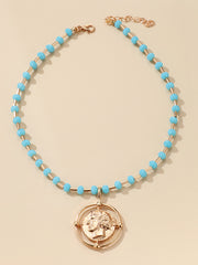 Load image into Gallery viewer, Coin Pendant Necklace