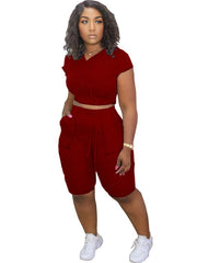 Load image into Gallery viewer, Hooded Top & Shorts