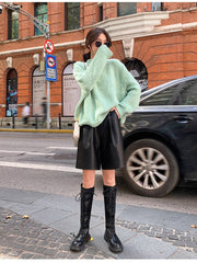 Load image into Gallery viewer, Faux Leather Shorts