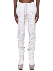 Load image into Gallery viewer, Laced Patchwork Pants