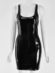 Load image into Gallery viewer, Faux Leather Dress