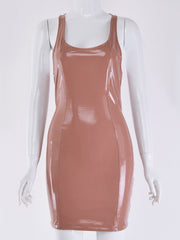 Load image into Gallery viewer, Faux Leather Dress