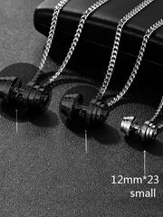 Load image into Gallery viewer, Barbell Pendant Necklace