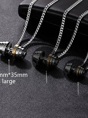 Load image into Gallery viewer, Barbell Pendant Necklace